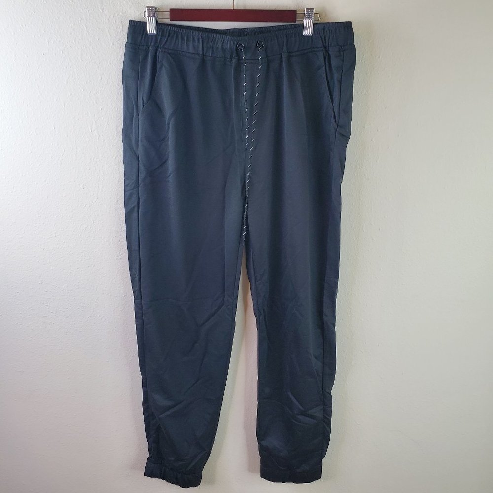 SHEIN Mens Black Grey Drawstring Waist Sweatpants Set